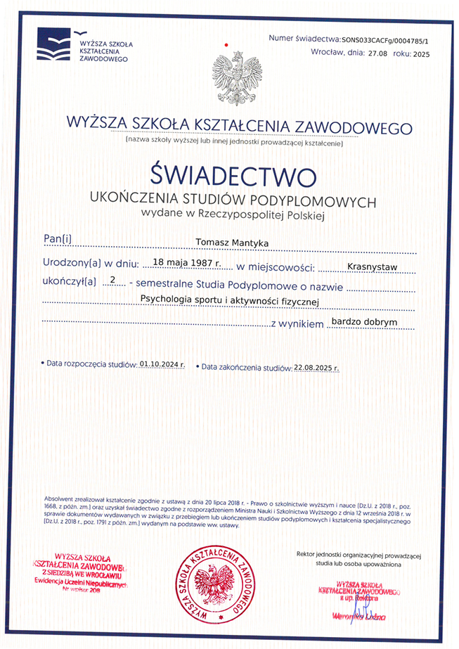 Psychologia sportu i aktywności fizycznej