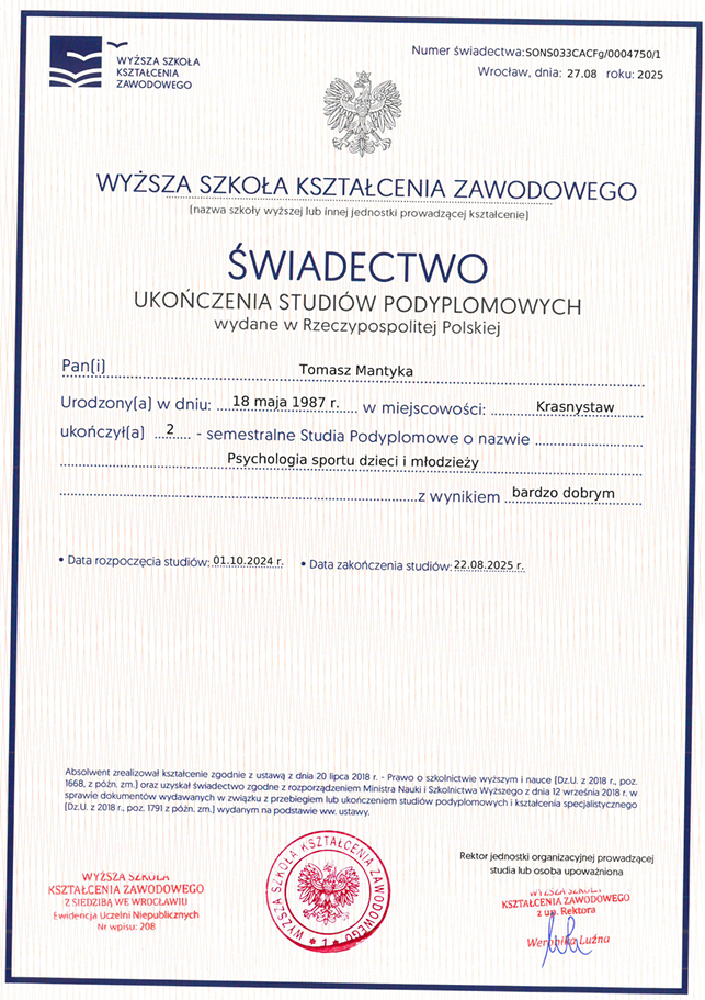 Psychologia sportu dzieci i młodzieży